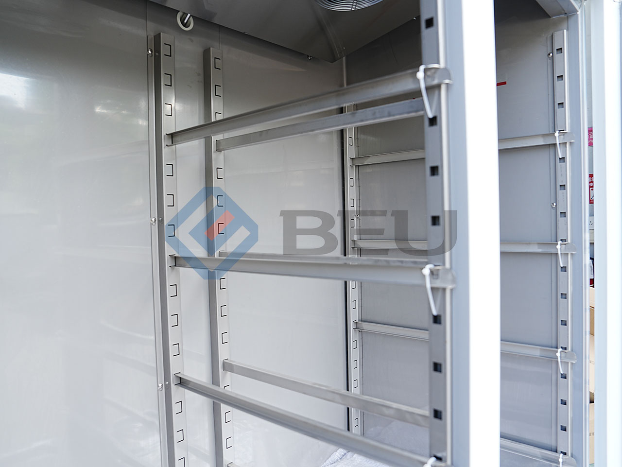 54" Double Glass Door Bottom Mount  Reach‑In Freezer