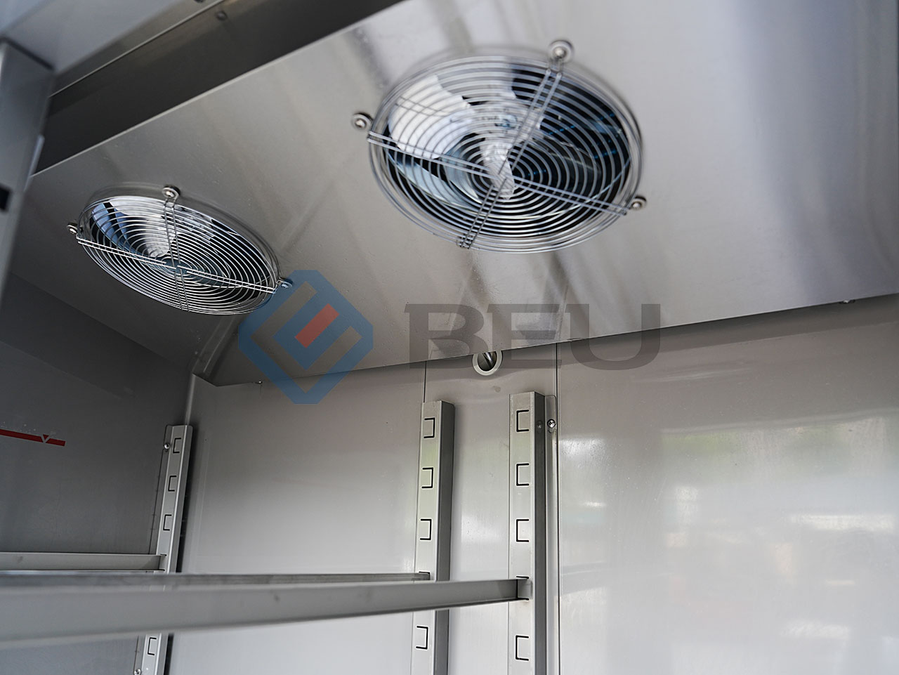 54" Double Glass Door Bottom Mount  Reach‑In Freezer