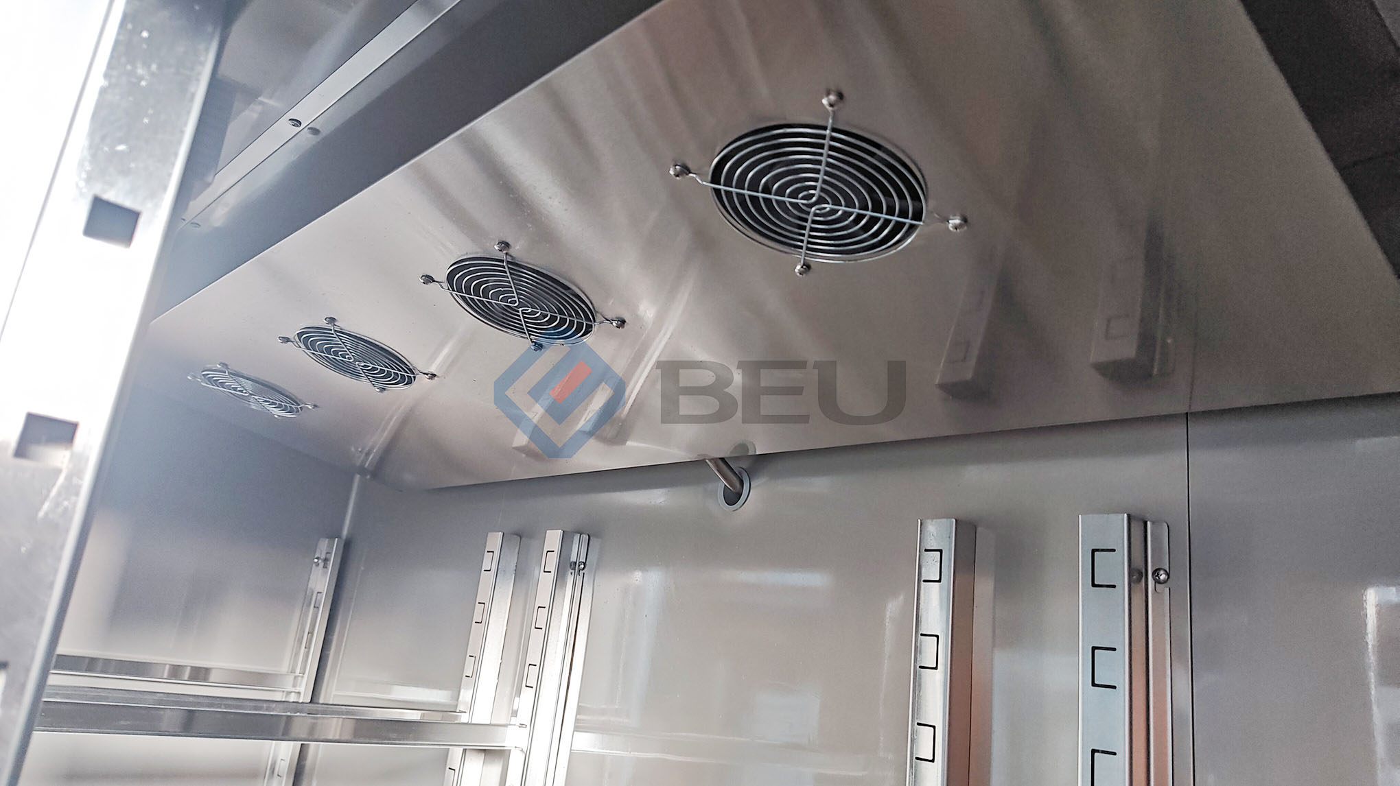 78" Three Glass Door Bottom Mount  Reach‑In Freezer