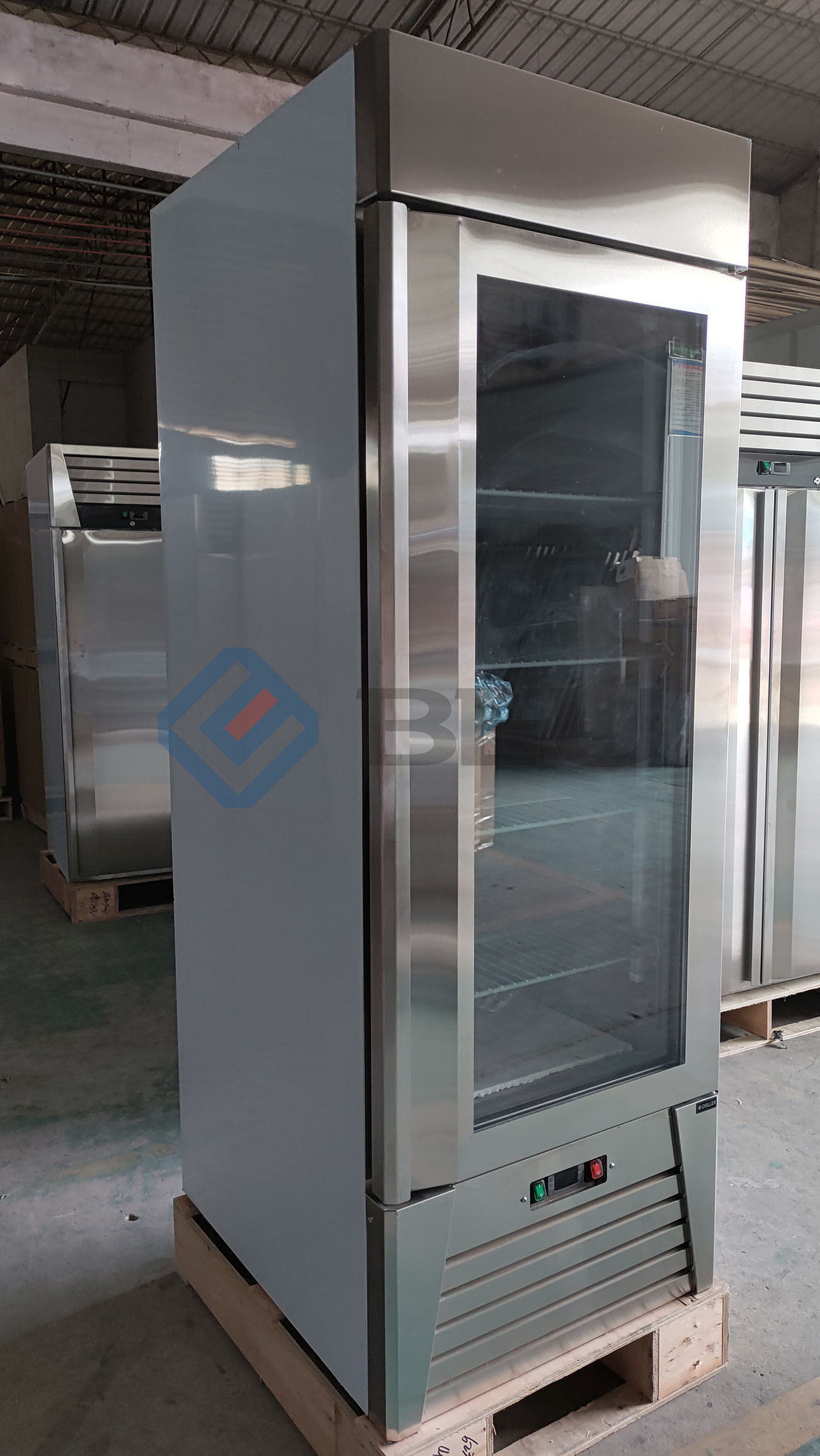 27" Single Glass Door Bottom Mount  Reach‑In Freezer