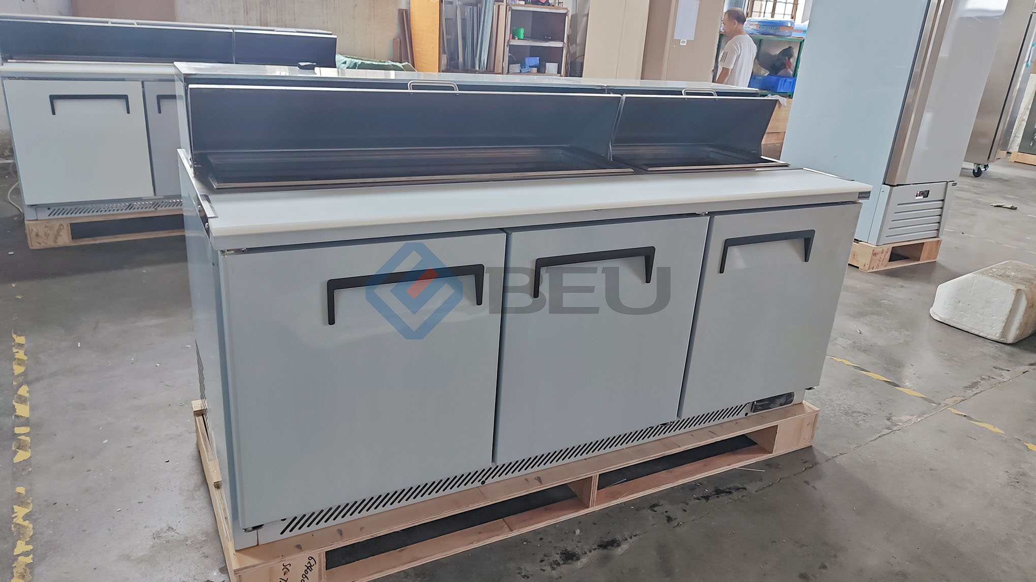 72" Deep Mega Top Salad Counter