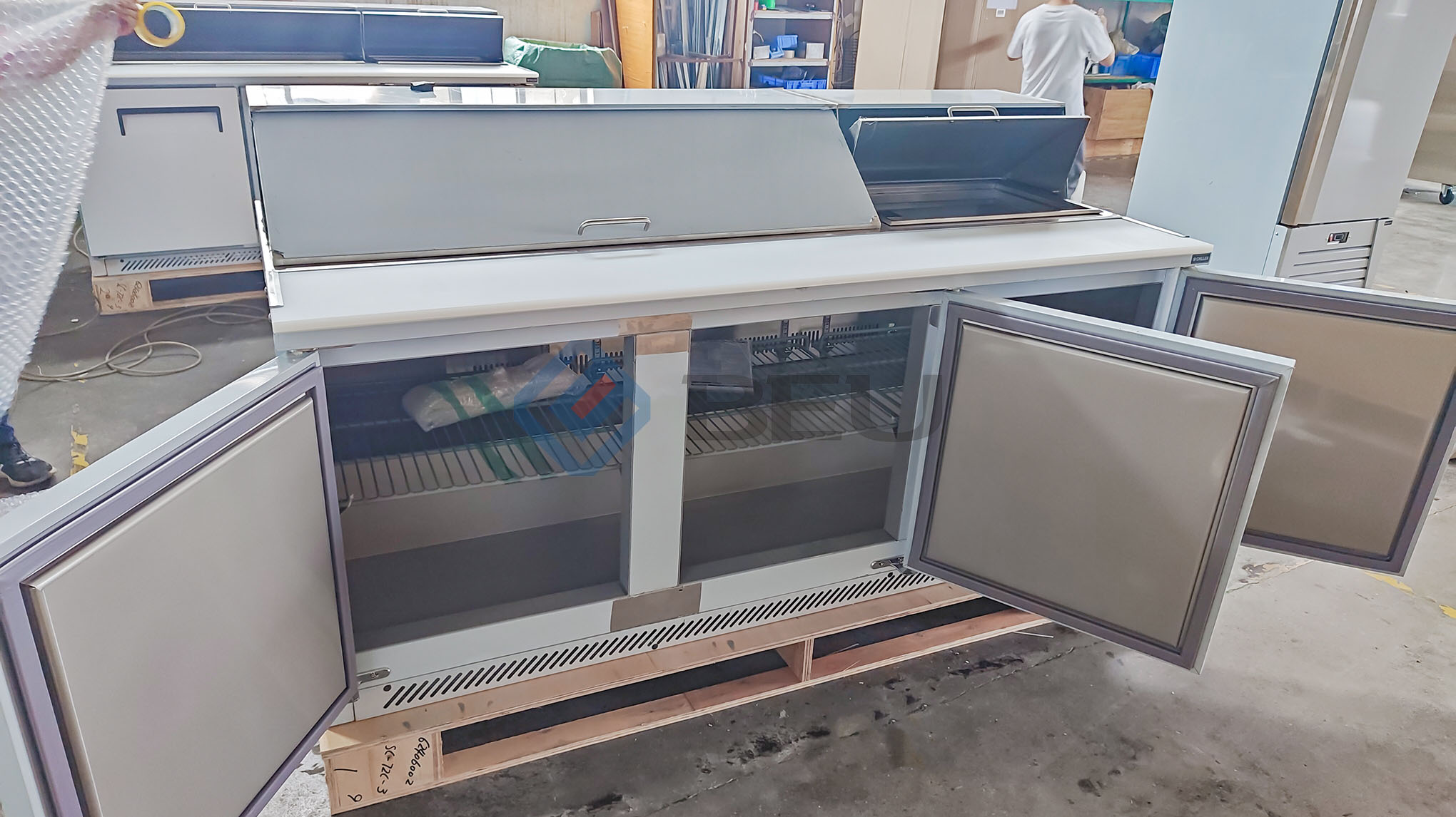 72" Deep Mega Top Salad Counter