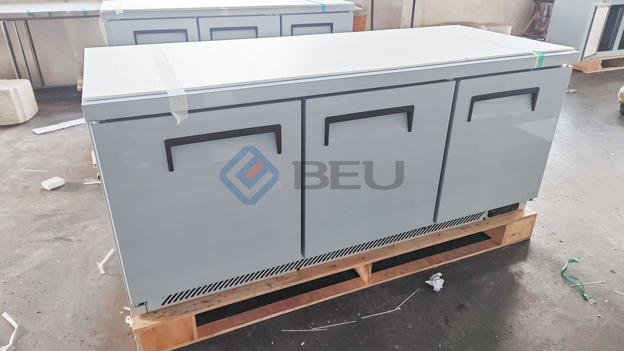 72" 3 Door Under Counter Freezer