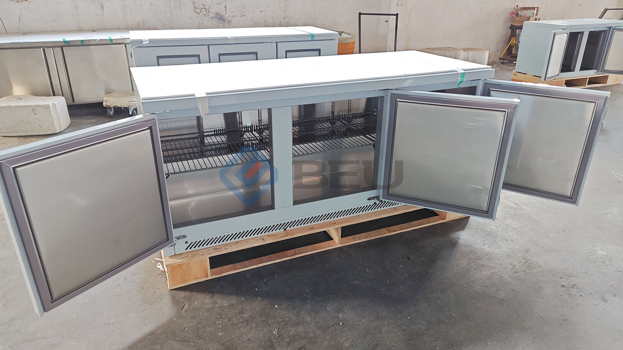 72" 3 Door Under Counter Freezer